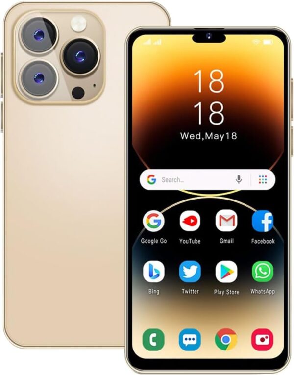 PrzSay Unlocked Smartphone, 6.3 inch HD Display, Android10.0, Dual SIM, Dual Cameras, 1GB RAM+16GB ROM (Expandable to 128GB), Support: WiFi, Bluetooth, GPS 3G Mobile Phones...