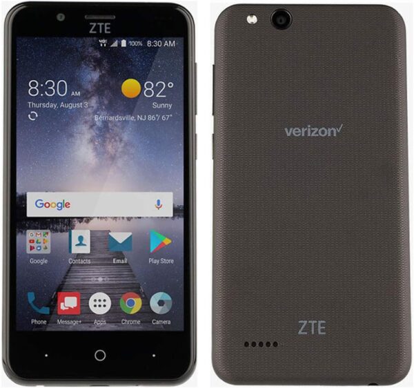 ZTE VZW-Z839PP Blade Vantage 5 16GB 1.1GHz 2GB Prepaid LTE Verizon Smartphone, Black, Carrier Locked to Verizon Prepaid