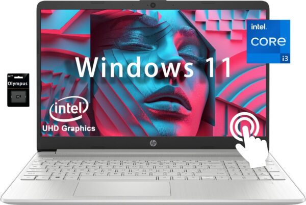 HP Newest 15.6" HD Touchscreen Ultral Light Laptop for Business. Intel 12th Generation Core i3-1215U(> i5 1245G7), 16GB RAM, 1TB PCIe SSD, Webcam, HDMI, WiFi 6, USB-A&C, Win 11...