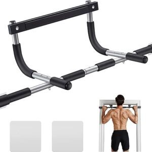 Ally Peaks Pull Up Bar for Doorway | Thickened Steel Max Limit 440 lbs Upper Body Fitness Workout Bar| Multi-Grip Strength for Doorway | Indoor Chin-Up Bar Fitness Trainer for...