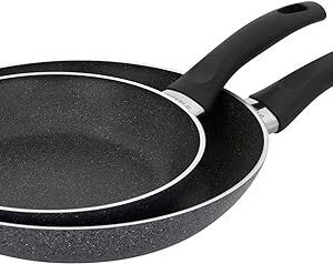 Henckels Everlift 2-Piece Granitium Nonstick Frying Pan Set, 8-inch and 10-inch frying pan, Made in Italy, durable 3-layer granite-hued nonstick coating from recycled materials,...