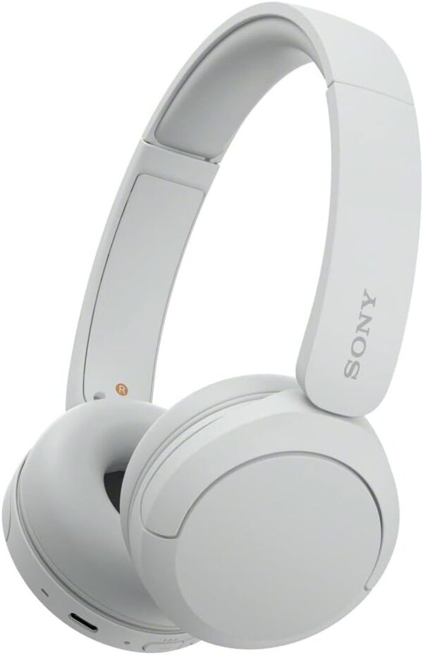 Sony WH-CH520 Wireless Headphones Bluetooth On-Ear Headset with Microphone, White