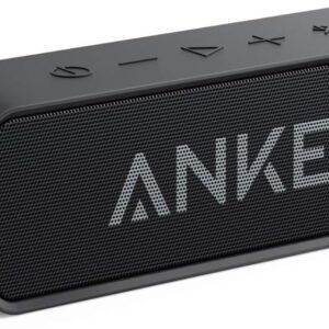 Upgraded, Anker Soundcore Bluetooth Speaker with IPX5 Waterproof, Stereo Sound, 24H Playtime, Portable Wireless Speaker for iPhone, Samsung and More