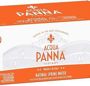 Acqua Panna Natural Spring Water, 11.15 FL OZ Plastic Water Bottles (24 Count)