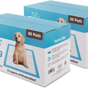 Best Pet Supplies, XL (36" x 28") Disposable Puppy Pads for Whelping Puppies and Training Dogs, 100 Pack - Ultra Absorbent, Leak Resistant, and Track Free for Indoor Pets - Baby...