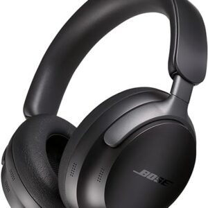 Bose QuietComfort Ultra Wireless Noise Cancelling Headphones with Spatial Audio, Over-the-Ear Headphones with Mic, Up to 24 Hours of Battery Life, Black