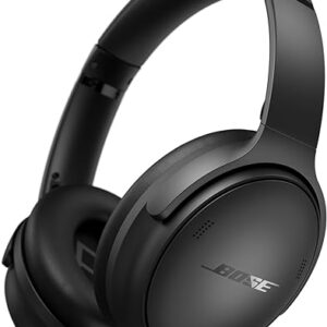 Bose QuietComfort Wireless Noise Cancelling Headphones, Bluetooth Over Ear Headphones with Up To 24 Hours of Battery Life, Black