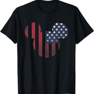 Disney Mickey Mouse Americana Ears shape T-Shirt