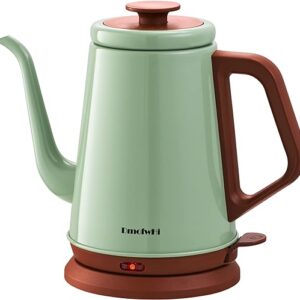 DmofwHi Gooseneck Electric Kettle(1.0L), 100% Stainless Steel BPA Free Classic Pour Over Coffee Kettle | Tea Kettle - Green