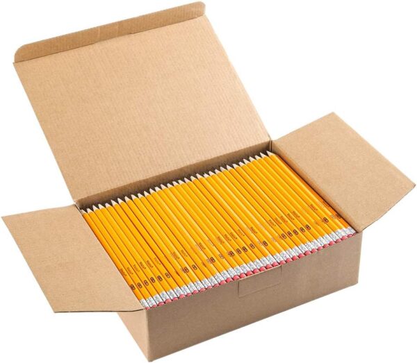 Madisi Wood-Cased #2 HB Pencils, Yellow, Pre-sharpened, Bulk Pack, 320 pencils