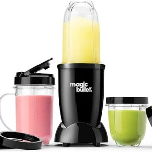 magic bullet Blender, Small, Black, 11 Piece Set