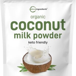 Micro Ingredients Organic Coconut Milk Powder, 2 Pound (32 Ounce), Plant-Based Creamer, Perfect for Coffee, Tea and Smoothie, Non-GMO and Keto Friendly