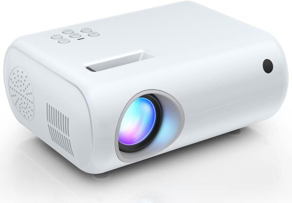 Mini Projector, CLOKOWE 2024 Upgraded Portable Projector with 9000 Lux and Full HD 1080P, Movie Projector Compatible with iOS/Android Phone/Tablet/Laptop/PC/TV Stick/Box/USB...