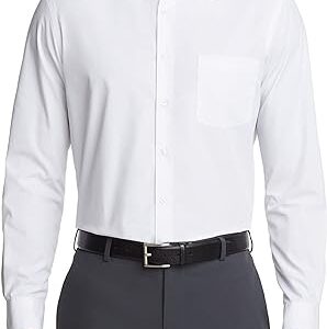 Van Heusen Men's Dress Shirt Regular Fit Poplin Solid