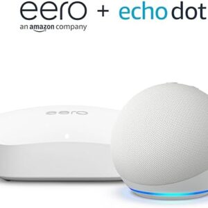 Amazon eero Pro 6E mesh Wi-Fi router (1-pack) with Amazon Echo Dot