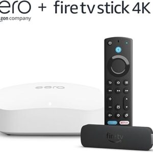 Amazon eero Pro 6E mesh Wi-Fi router (1-pack) with Amazon Fire TV Stick 4K Max