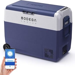 BODEGACOOLER 12 Volt Car Refrigerator,Portable Freezer,Car Fridge WIFI APP Control,64 Quart(60L) -4℉-68℉ RV Car Cooler 12/24V DC and 100-240V AC for...