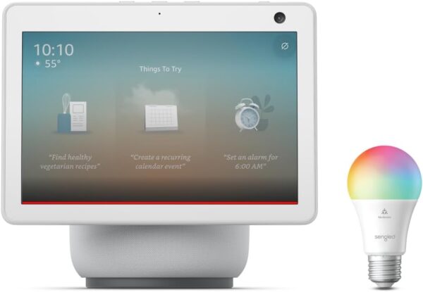 Echo Show 10 with Sengled Matter Color Bulb