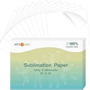 HTVRONT Sublimation Paper 13x19 inches - 150 Sheets Sublimation Paper Compatible with Inkjet Printer 120g…