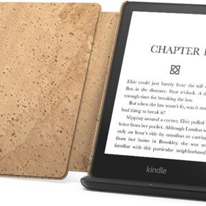 Kindle Paperwhite Signature Edition Essentials Bundle including Kindle Paperwhite Signature Edition - Wifi, Without Ads, Amazon Cork Cover, and Wireless charging dock