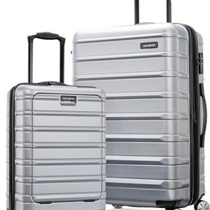 Samsonite Omni 2 Hardside Expandable Luggage with Spinner Wheels, Arctic Silver, 2-Piece Set (Carry-on PRO/Medium)