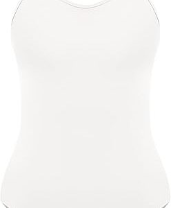 speerise Retro Criss Cross Back One Piece Swimsuit, Backless Tummy Control Bathing Suits, Adjustable Strap Swimwear