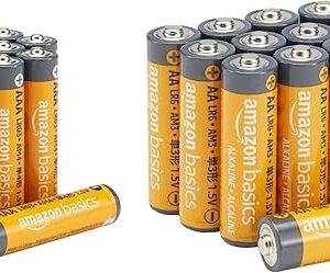 Amazon Basics 24 Count AA & AAA High-Performance Alkaline Batteries Value Pack - 12 Double AA Batteries and 12 Triple AAA Batteries