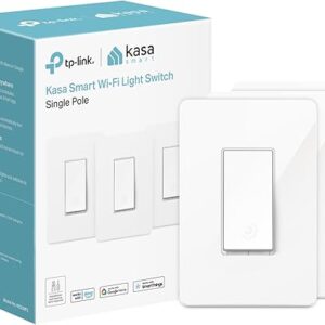 Kasa Smart Light Switch HS200P3, Single Pole, Needs Neutral Wire, 2.4GHz Wi-Fi Light Switch Works with Alexa and Google Home, UL Certified, No Hub Required, 3 Count -Pack of 1 ,...