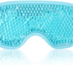 NEWGO Cooling Eye Mask Eye Ice Pack Cold Eye Mask for Puffy Eyes, Post Eye Surgery, Tired Eyes, Reusable Gel Eye Mask for Dark Circles, Migraines, Stress Relief, Itchy Eyes - Blue