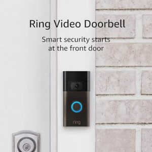 Ring Video Doorbell – 1080p HD video, improved motion detection, easy installation (2020 release) – Venetian Bronze