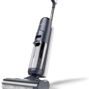 Tineco Floor ONE S5 Smart Cordless Wet Dry Vacuum Cleaner and Mop for Hard Floors, Digital Display, Long Run Time, Great for Sticky Messes and Pet Hair, Space-Saving Design, Blue