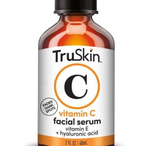 TruSkin Vitamin C Serum – Anti Aging Facial Serum with Vitamin C, Hyaluronic Acid, Vitamin E & More – Brightening Serum for Dark Spots, Even Skin Tone, Eye Area, Fine Lines &...