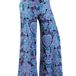 Arolina Women's Stretchy Wide Leg Palazzo Lounge Pants Casual Comfy High Waist Palazzo Pants