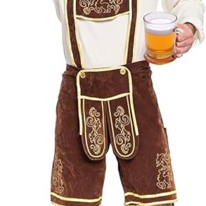 Spooktacular Creations Men’s German Bavarian Oktoberfest Costume Set, Beer Costume Hat for Adults Halloween and Beer Festival