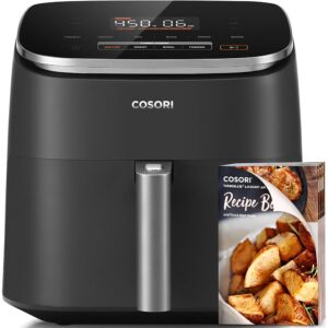 COSORI Air Fryer 9-in-1, Compact & Large 6-Qt, Fast Turbo Modes, 90-450°F Evenly Results with Precise Temperature Control, 95% Less Oil, Roast, Bake, Dry, Reheat, Frozen, Broil,...