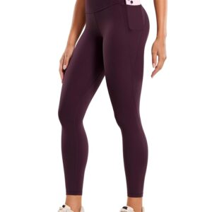 CRZ YOGA Womens Butterluxe Workout Leggings 25 Inches - High Waisted Gym Yoga Pants with Pockets Buttery Soft