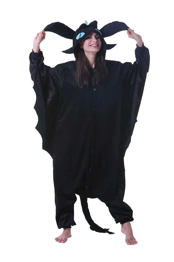 DarkCom Animal Onesie One Piece Pajamas Women Men Cosplay Halloween Costume Christmas Sleepwear