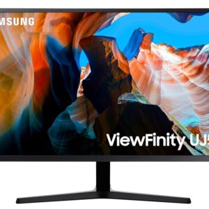 SAMSUNG 32" UJ59 Series 4K UHD (3840x2160) Computer Monitor, HDMI, Display Port, Eye Saver/Flicker Free Mode, FreeSync, LU32J590UQNXZA, Black