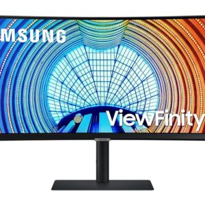 SAMSUNG Viewfinity S65UA Series 34-Inch Ultrawide QHD Curved Monitor, 100Hz, USB-C, HDR10 (1 Billion Colors), Height Adjustable Stand, TUV-certified Intelligent Eye Care...