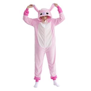 Snug Fit Adult Unisex Onesie Cosplay Costume，One Piece Pajama Halloween Homewear Suit for Women and Men