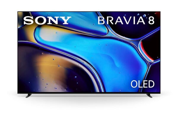 Sony BRAVIA 8 Smart Google TV OLED, 4k OLED TV with Pure Black OLED Contrast, Billions of Real-World Colors, Powerful Processing, Studio Calibrated Picture, Action Without Blur,...