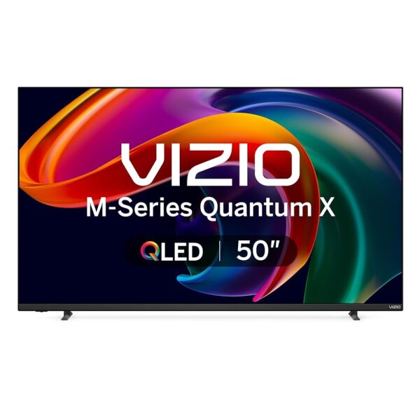 VIZIO 50-inch MQX-Series 4K 120Hz QLED HDR10+ Smart TV with Dolby Vision, Active Full Array, 240Hz @ 1080p PC Gaming, WiFi 6E, Apple AirPlay, Chromecast Built-in, M50QXM-K01,...