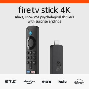 Amazon Fire TV Stick 4K with AI-powered Fire TV Search, Wi-Fi 6, stream over 1.5 million movies and shows, free & live TV