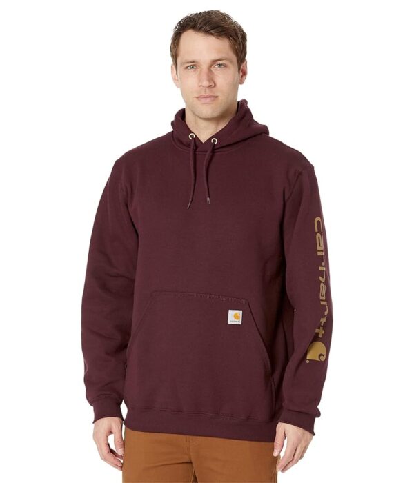 Carhartt Men's Loose Fit Midweight Logo Sleeve Graphic Sweatshirt