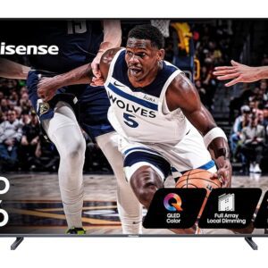 Hisense 100-Inch Class U7 Series ULED 4K UHD Google Smart TV (100U76N, 2024 Model) - QLED, Native 144Hz, Dolby Vision, Full Array Local Dimming, Game Mode Pro, Alexa Compatibility