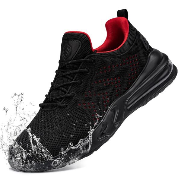 LARNMERN Mens Non Slip Work Shoes Slip On Water Resistant Walking Sneakers Zapatos Trabajo Waterproof Food Service Chef Kitchen