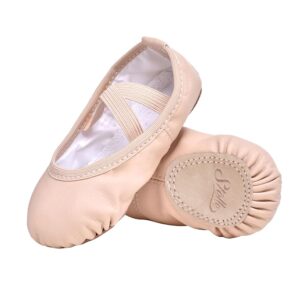 Stelle Ballet Shoes for Girls Toddler Ballet Slippers Soft Leather Boys Dance Shoes for Toddler/Little Kid/Big Kid