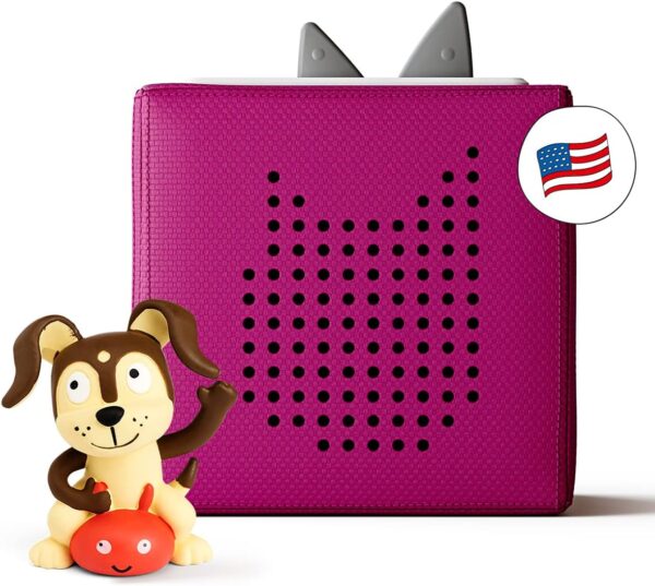 Toniebox Audio Player Starter Set with Playtime Puppy - Listen, Learn, and Play with One Huggable Little Box - Purple