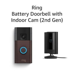 All-new Ring Battery Doorbell with Ring Indoor Cam 2nd Gen (Black)