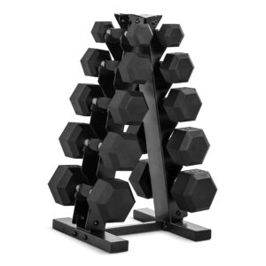 CAP Barbell Dumbbell Set with Rack | Multiple Options in 150lbs and 210lbs